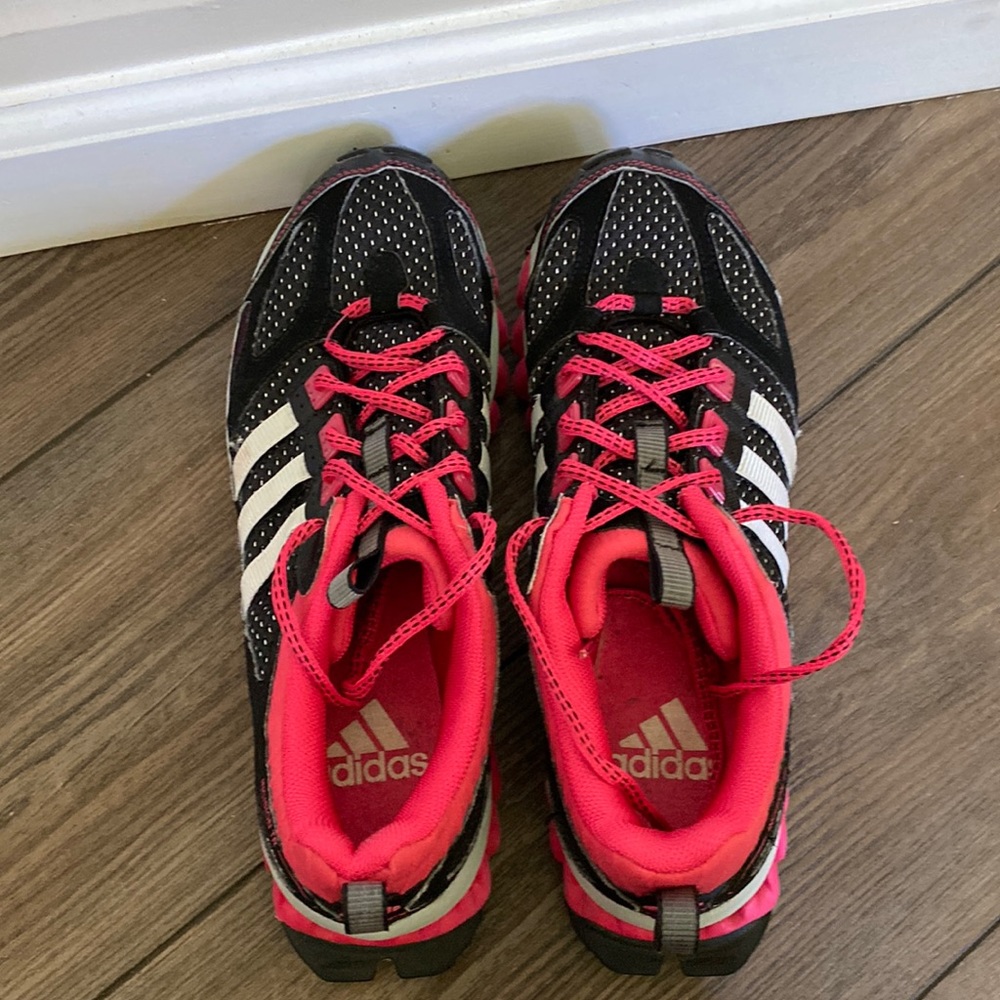 Adidas vibrant pink shoes